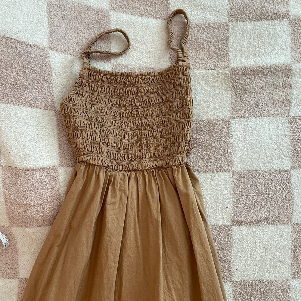 Old navy tan midi dress